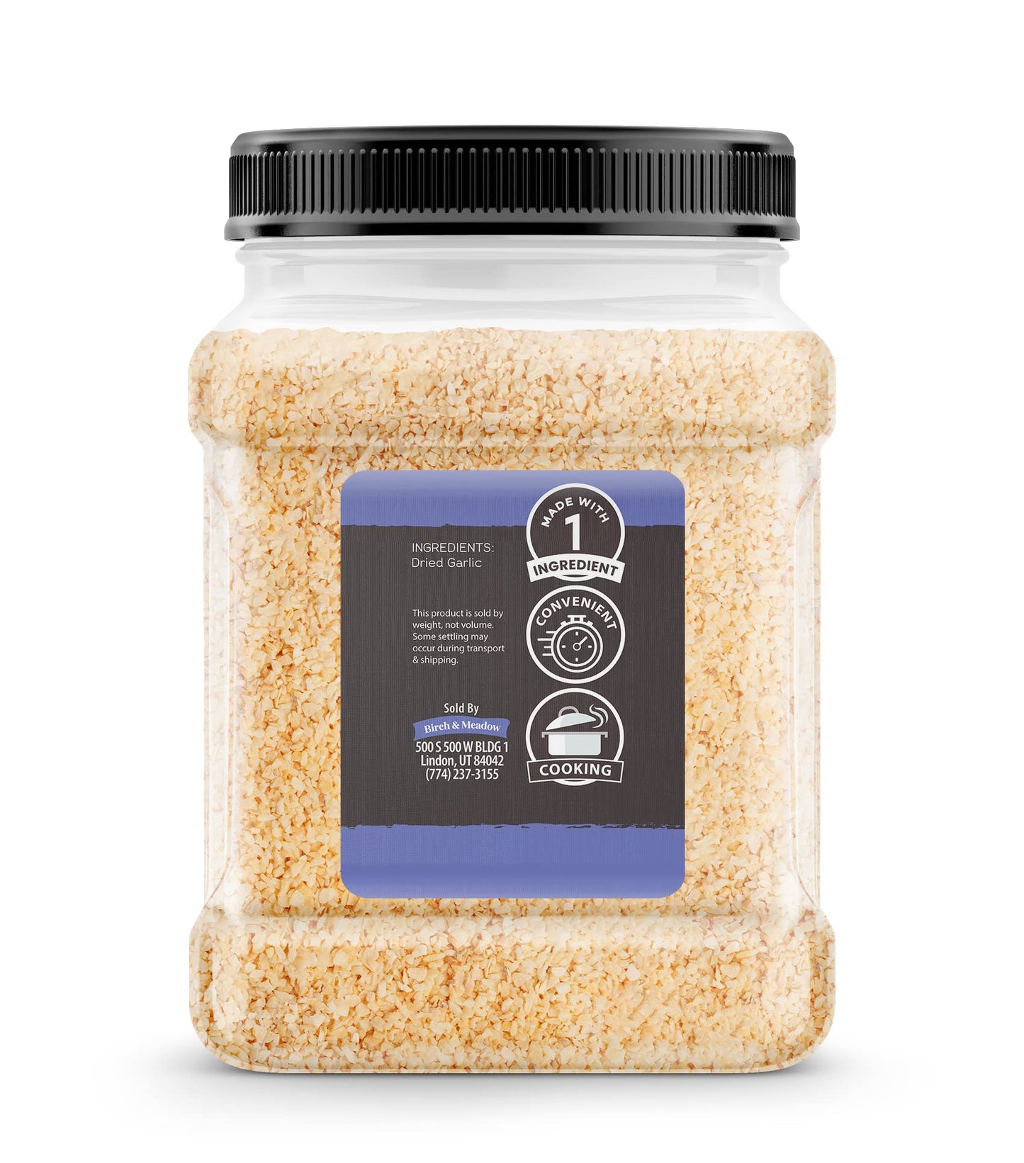 Birch & Meadow 2.75 lbs of Dried Minced Garlic, Kitchen Staple, Savory Flavor