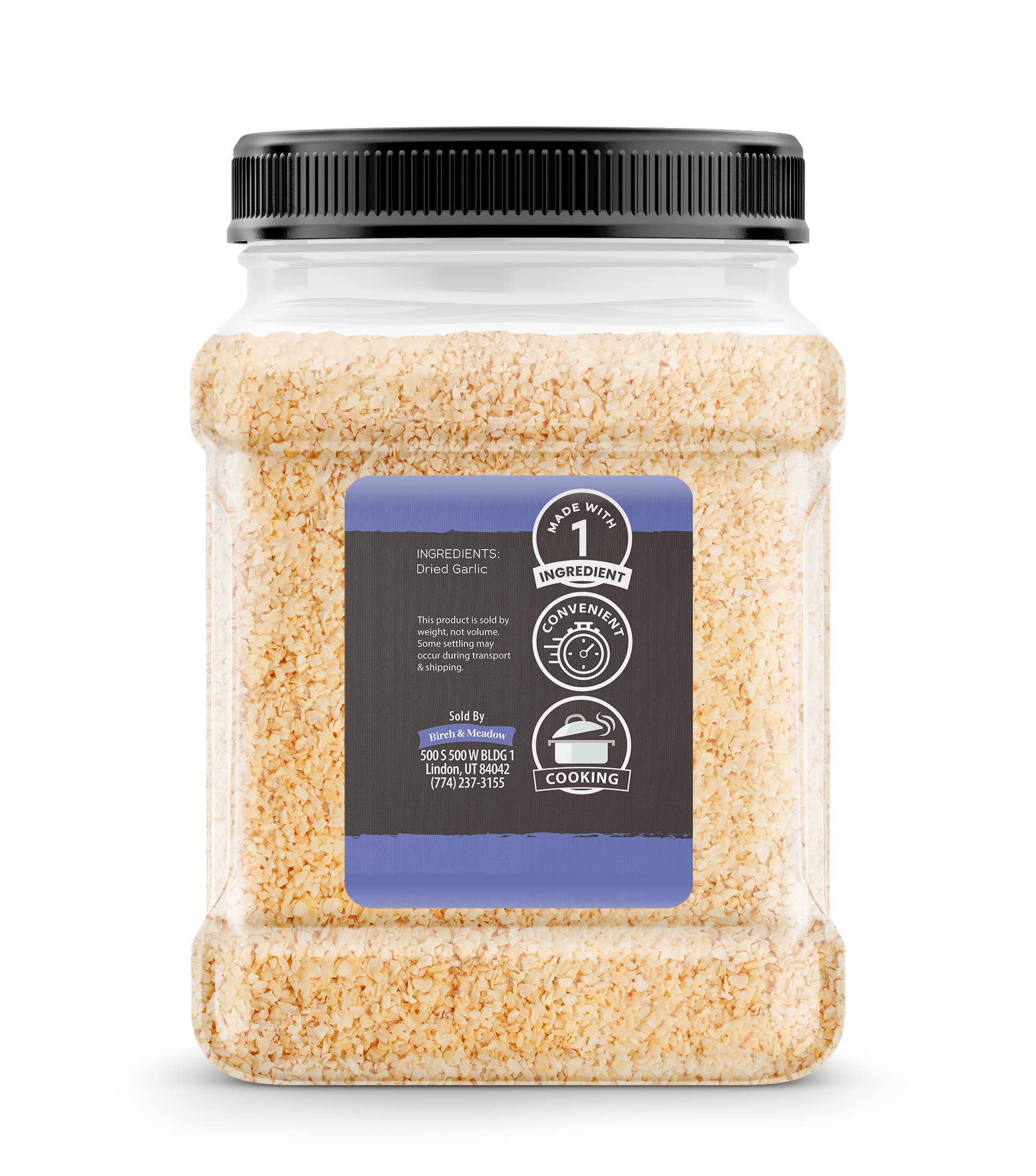 Birch & Meadow 2.75 lbs of Dried Minced Garlic, Kitchen Staple, Savory Flavor
