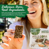 Wild Zora Meat & Veggie Bars, Mediterranean Lamb, 8-Pack, 100% Grass Fed Lamb, Healthy Jerky Paleo Snacks, AIP Friendly, Gluten Free, Soy Free, High