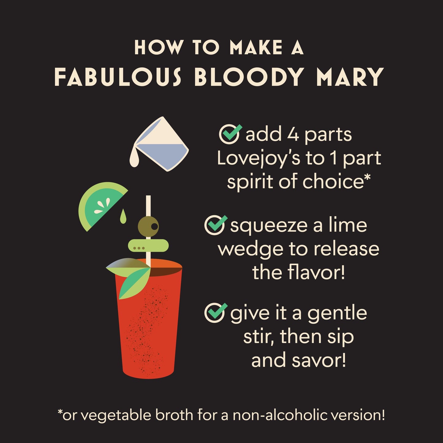 Thai Basil 2-Pack - Lovejoy's Bloody Mary Mix for Cocktails, Premium Cocktail Mixer, All-Natural Ingredients, Perfect for Brunch, Vegetarian, Robust