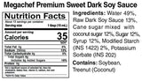 Megachef Premium Dark Soy Sauce (Kecap Manis) 6.7 Fl Oz