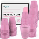 Pruvade Disposable Dental Cups |1000 Pack| 5 oz Pink Plastic Cups Disposable, Plastic Bathroom Cups, Disposable Cups Small, for Medicine, Water, Mouth
