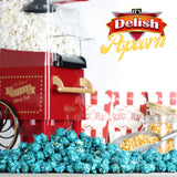 Gourmet Blue Raspberry Flavored Popcorn by It's Delish, 1 lb Bulk Bag | Air Popped Pop Corn Snack - Fruity Blue Themed Candy Confetti | Birthday