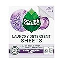 Seventh Generation Lavender Laundry Sheets, 32 CT