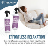 TreeActiv Natural Linen Spray, 8 fl oz, Lavender for Sleep, Beddings, Pillows, and Sheets With Tea Tree, Pillow Mist Freshener, 2000+ Sprays