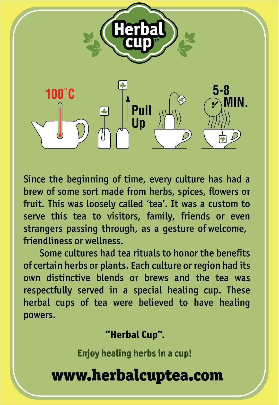 Herbal Cup Ayurveda Balanced Tea, Organic Health & Body Focused Teas, No Caffeine Herbal Supplement (Throat, 16 Count (Pack of 6))