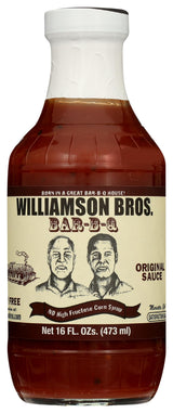 Williamson Bros Bar-B-Q Sauce, Original, 16 oz