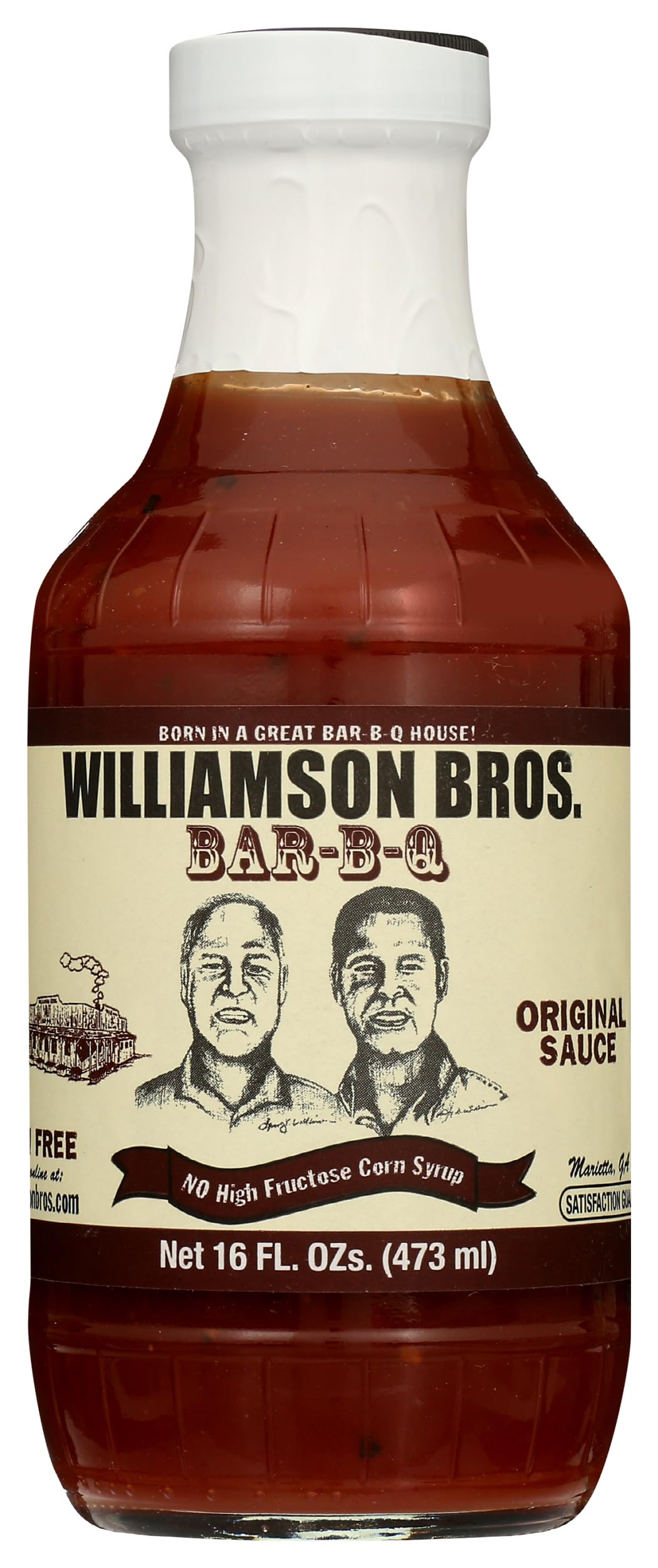 Williamson Bros Bar-B-Q Sauce, Original, 16 oz