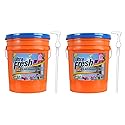 Ultra Fresh 6X Platinum 5 Gallon Laundry Detergent Liquid with Spring Fresh Fabric Softener and Pump for All Machine Types, Up to 640 Loads (2 Pack)