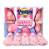 Peeps, Easter Peeps Marshmallow Cotton Candy Flavored Chicks for Basket Stuffers Gifts, 3 Ounces, 10 Count