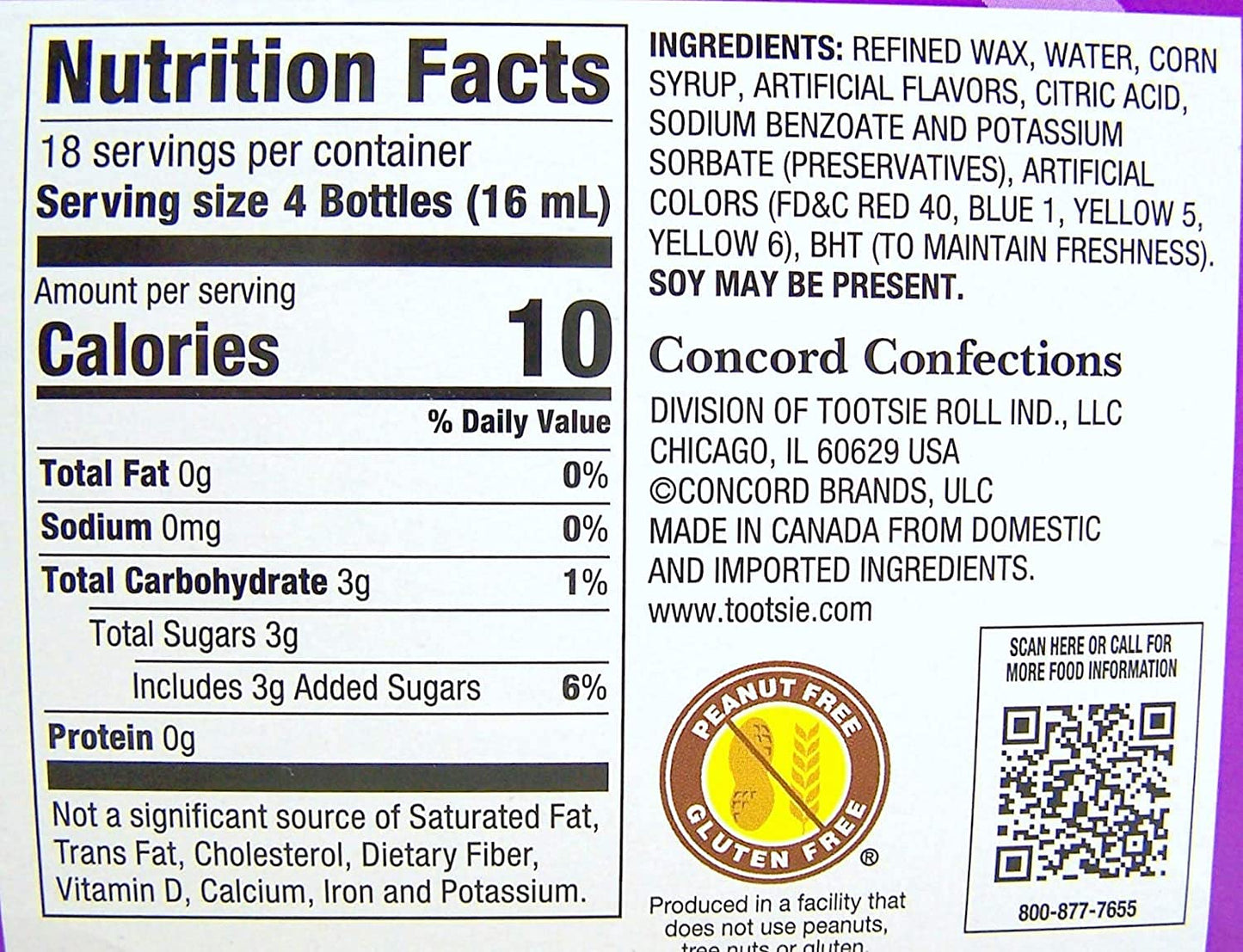 Nik-L-Nip Mini Drinks Candy, 1.39 Ounce, Pack of 3