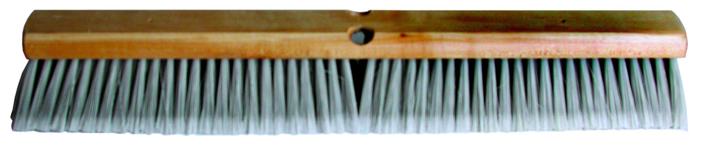 Magnolia Brush 3736 LH Line Floor Brush, Flagged-Tip Plastic Bristles, 3" Trim, 36" Length, Silver (Case of 6)