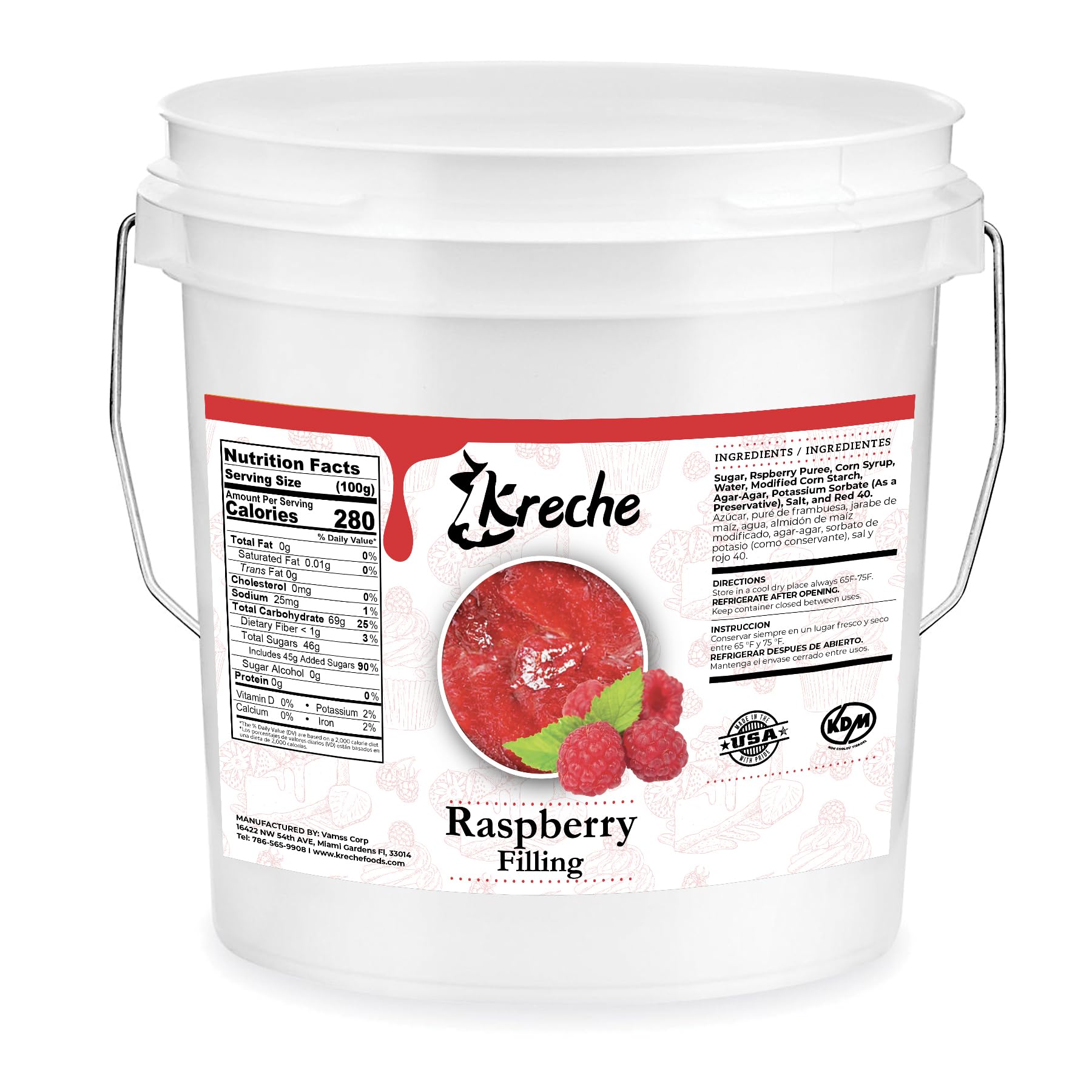Raspberry filling