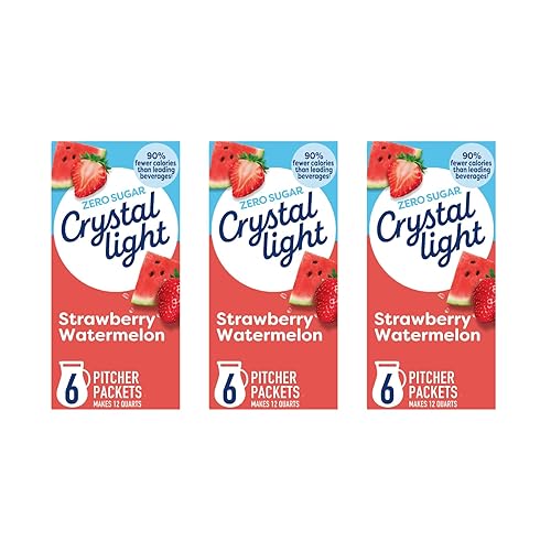 Crystal Light Drink Mix, Zero Sugar Powdered Water Enhancer, Artificially Flavored Low Calorie Beverage Mix, Powdered Soft Drink Mix for Flavorful