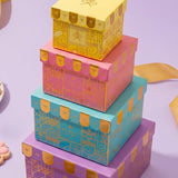Gift Tower, Summer Candy Snack Gift Box Assortment with Cookies, Pretzels, Caramels, Nuts & Gourmet Treats - Gifts for Men, Women, Office, Employees