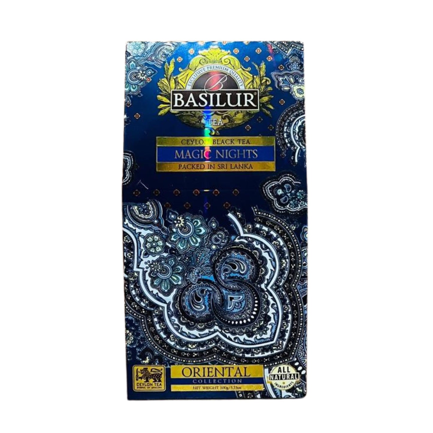 Basilur | "Magic Nights " Oriental Collection | Black Leaf Tea with cranberry and cornflower | 100g (3.52oz.) Per Pack
