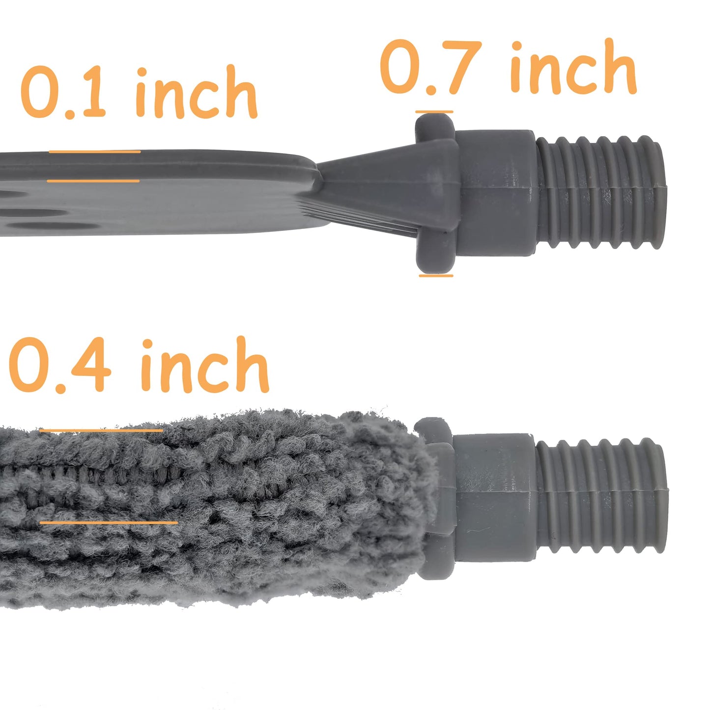 Under Appliance Duster Refills, 4 Pieces Gap Dust Cleaner ’s Replacement Sleeves. Reusable Microfiber Cloth Cover for Slim Dusting Tool Cleaning