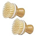 Grove Co. Bubble-Up Dish Brush, 2-Pack, Ergonomically Designed Dish Scrubber, Replacement Dish Scrub Brush, Removes Tough Messes, Gentle on Dishes
