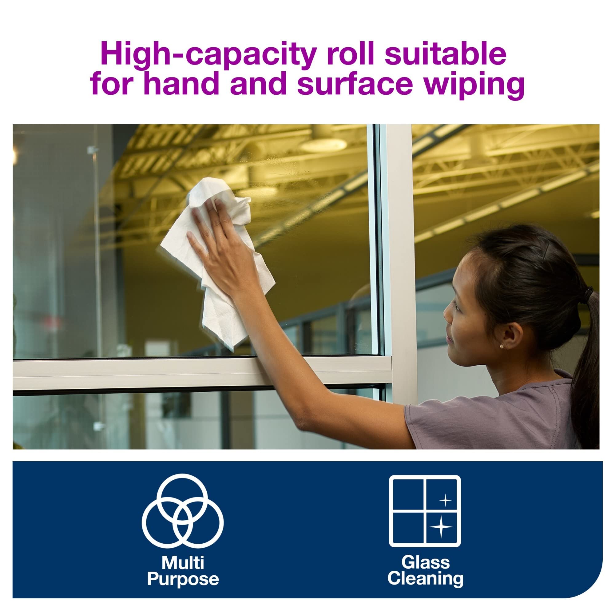Tork Paper Wiper Centerfeed White W1/W2, Multipurpose, 2 x 800 Sheets,130211B