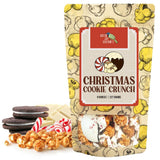 Green Jay Gourmet Popcorn - Christmas Cookie Crunch Caramel Popcorn - Handmade & Fresh Caramel Corn w/Peppermint Oreo Christmas Cookies & White
