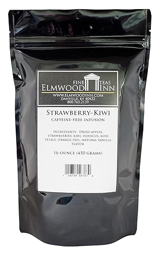 Elmwood Inn Fine Teas Strawberry Kiwi Caffein-free Fruit Infusion, 16-Ounce Pouches