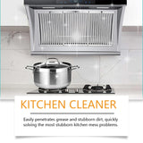 Kitchen Foam Cleaner Heavy Duty Grease Remover for Range Hood Stove Oven Powerful Unscented Deep Cleaning Spray Rich Foam Fast Acting Removes Stubborn