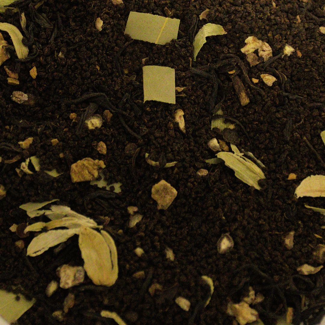 Chaification Masala Chai Mix - Premium Black Loose Tea Leaf with Spices, 100% Natural, Makes 25 cups, 100gm or 3.53oz