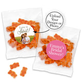 Personalized Gummy Bear Favors - Champagne Flavor, Personalized Champagne Gummy Bears Packets (Set of 24)