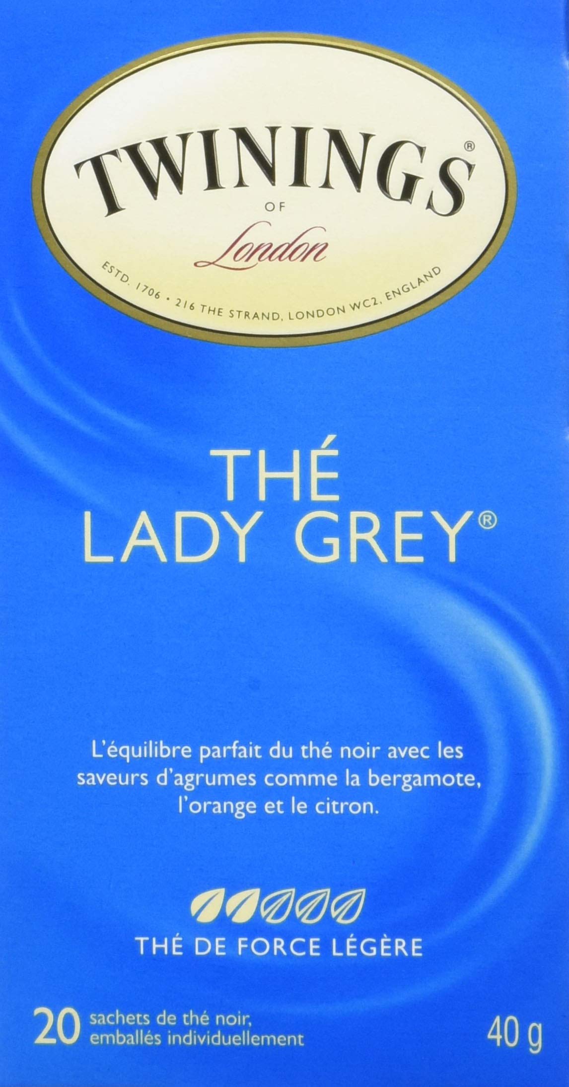 Twinings Tea Lady Grey Tea, 20 ct