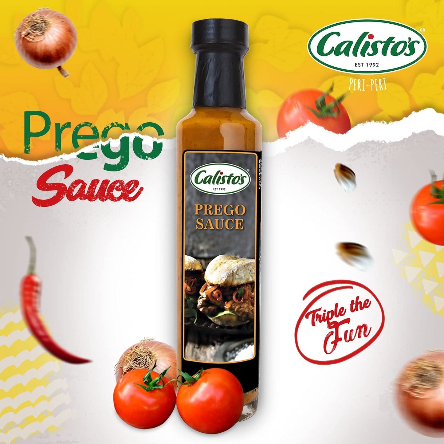 Calisto's Hot Sauce | Gluten Free | Non GMO | Kosher (Prego PERi-PERi, 9.0 Ounce (Pack of 1))
