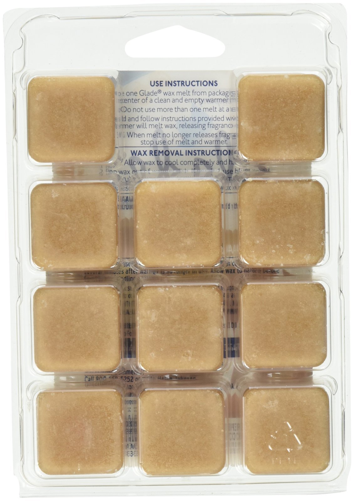 Glade Wax Melts Air Freshener Refill, Cashmere Woods, 11-Count (Pack of 1)