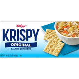 Kellogg's Krispy Saltine Crackers, Soup Crackers, Lunch Snacks, Original, 16oz Box (1 Box)