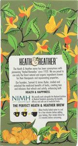 HEATH & HEATHER Organic Green Tea & Ginger 20ct, 20 CT