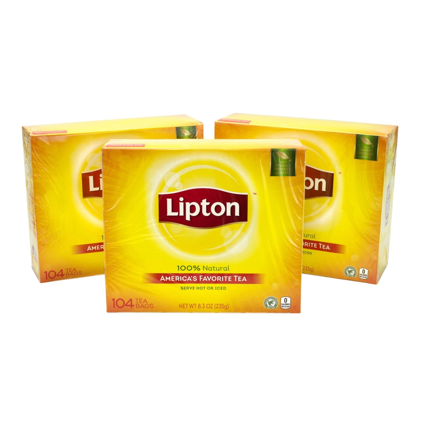 Lipton® 100% Natural Black Tea Bags, 1 Oz, Carton Of 312