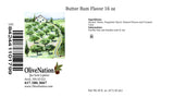 Butter Rum Flavor - Buttered Rum Extract for Baking - Beverages - Sauces - Non-GMO - Gluten Free - Kosher - Vegan - 16 ounces