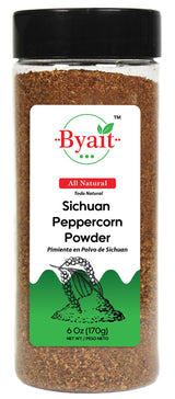Byait Sichuan Peppercorn Powder 6 Oz, Fine Ground Szechuan Pepper for Numbing and Tingling Taste, Premium Quality for Cooking, Seasoning