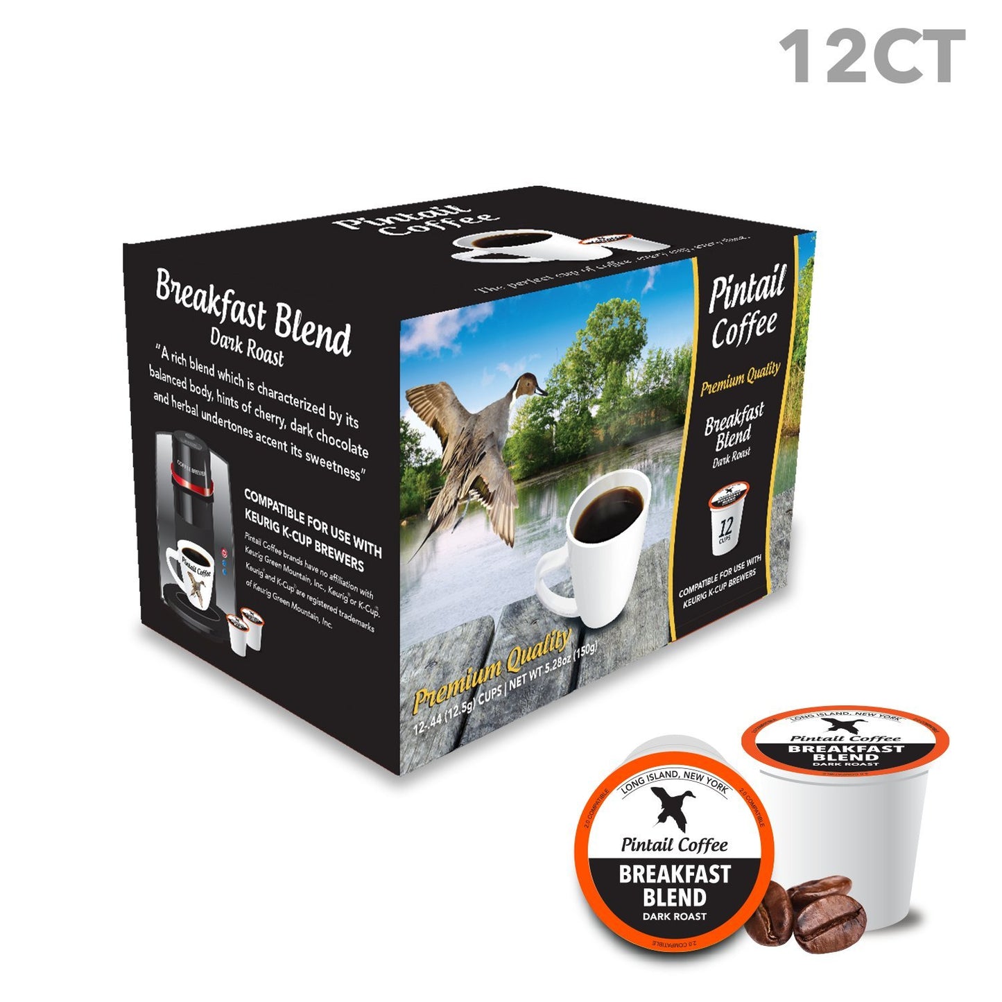 Breakfast Blend Dark Roast (Breakfast Blend Dark Roast, 12 Count)