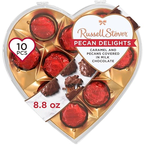Russell Stover, Pecan Delights Heart, 8.8 Ounce
