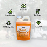 Liquified RV Toilet Treatment - Black Holding Tank Digester - Orange Scent - Matts RV Reviews (Orange, 64oz)
