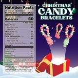 Christmas Candy Bracelets, 24 Individually Wrapped Holiday Treats, Perfect Stocking Stuffer Candies, 10.16 Ounces