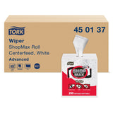 Tork ShopMax Heavy Duty Centerfeed Paper Towel White Self Dispensing, High Absorbency, 4 x 200 Sheets, 450137