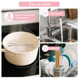 vodvob 2Pcs Premium Silicone Straw Cleaner Brush, 9.84in Extra Long Flexible Straw Cleaning Tool for Glass & Smoothie Straws (Pink, 6mm/9mm)