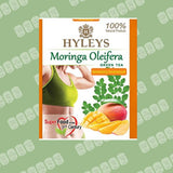HYLEYS Moringa and Mango Green Tea, 50 Individually Wrapped Tea Bags - Dried Moringa Oleifera Leaves - No Artificial Flavors or Preservatives, Natural