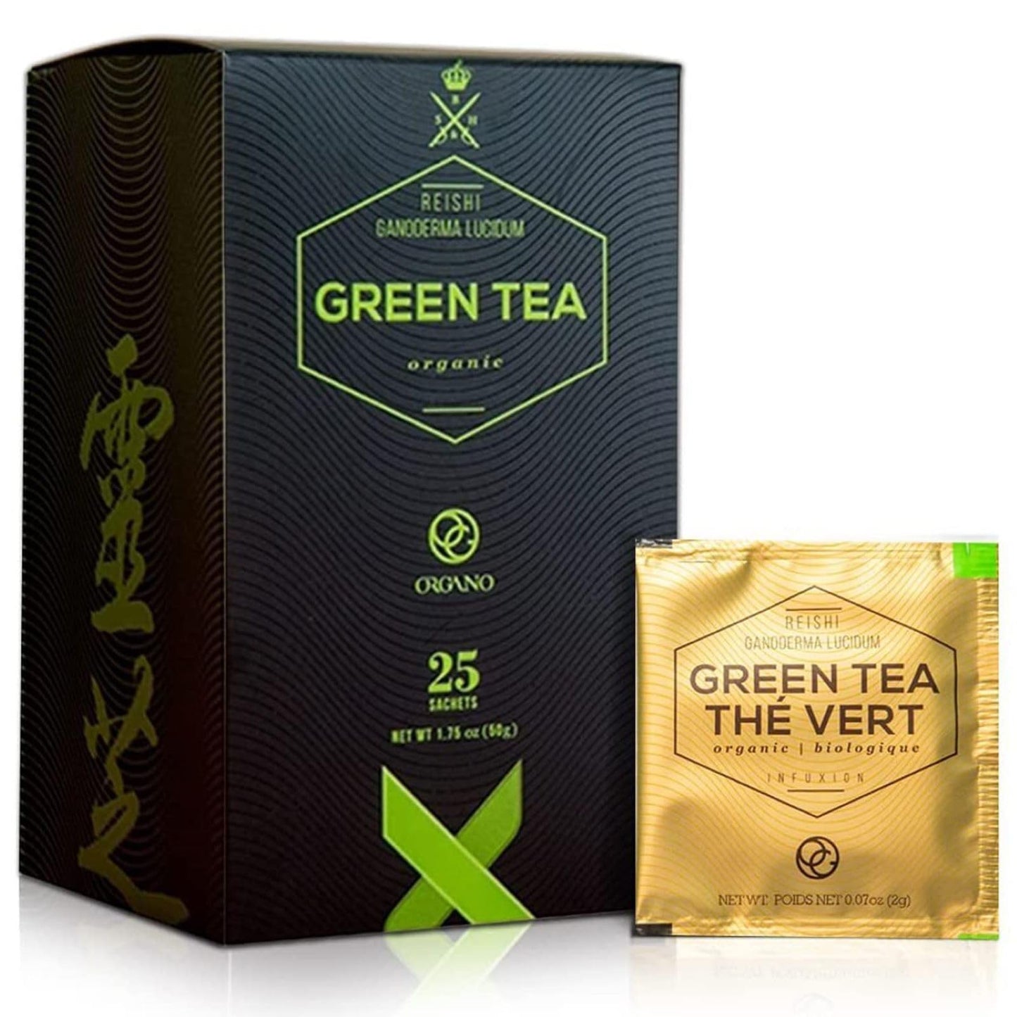 ORGANO Green Tea with Ganoderma Lucidum (1 Box of 25 Sachets)