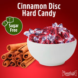 Sugar Free Cinnamon Hard Candy, 1lb Pack of Hard Candies Individually Wrapped, Great Tasting Sugar Free Candy Bulk Option, Traditional Cinnamon Hard
