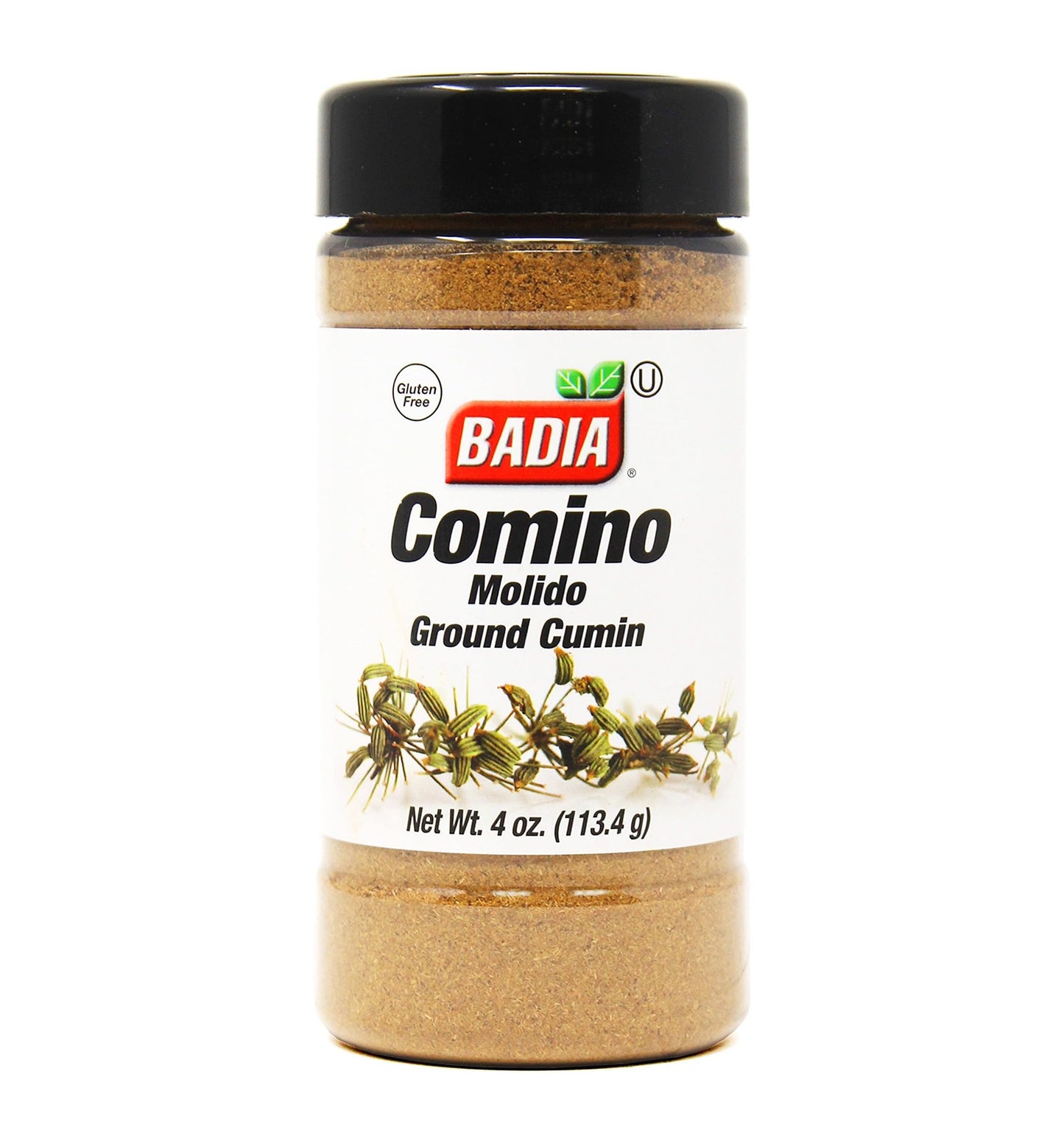 Badia Ground Cumin, 4 oz - Comino Molido, Warm & Earthy Spice for Latin, Indian & Mediterranean Dishes