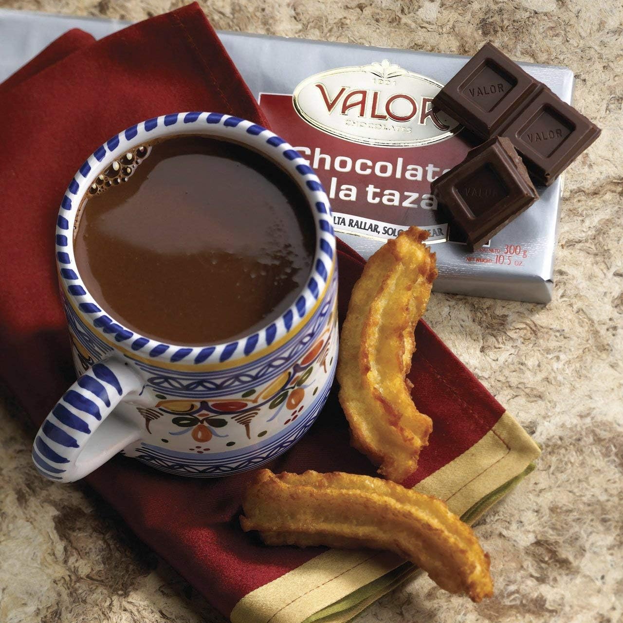 Valor. Hot Chocolate. Chocolate a la Taza Bar. 300g (10.58oz). Pack of 3.
