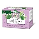 Tadin Linden Tea, Herbal Tea, Caffeine Free, 24 Tea Bags Per Box, Pack of 1