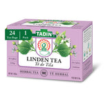 Tadin Linden Tea, Herbal Tea, Caffeine Free, 24 Tea Bags Per Box, Pack of 1