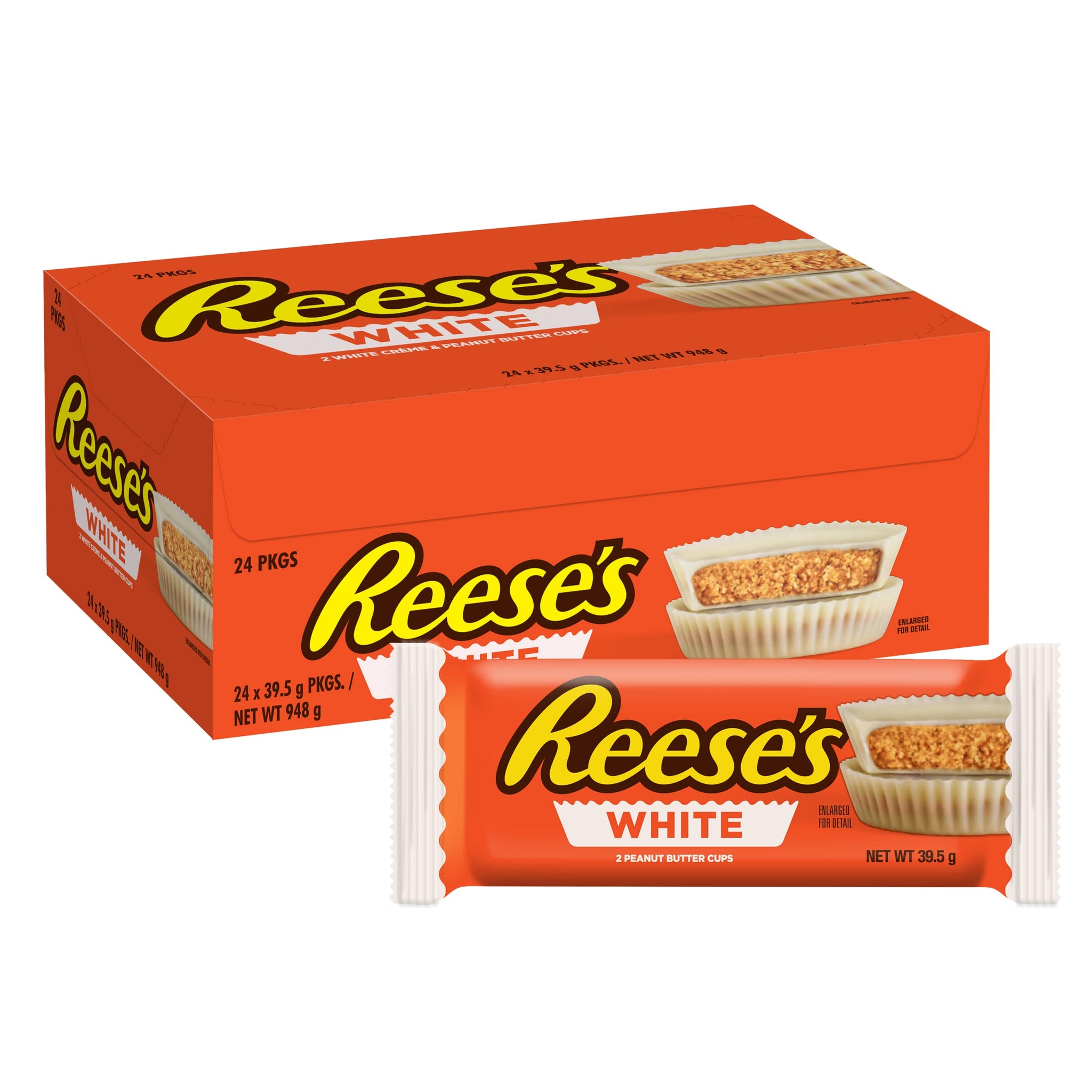 Reese's White Creme Peanut Butter Cups, 1.5 oz, 24 Count